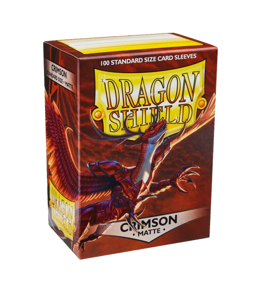 Dragon Shield Matte Sleeves -Crimson 100ct- Standard Size