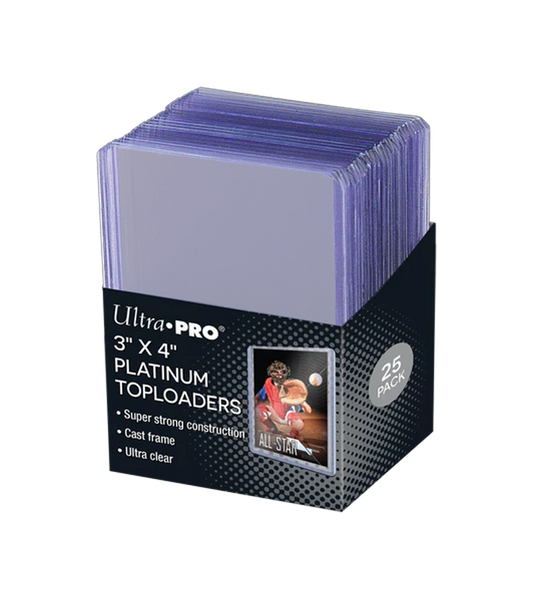 Ultra Pro Toploaders -Clear 25ct- Platinum Toploaders